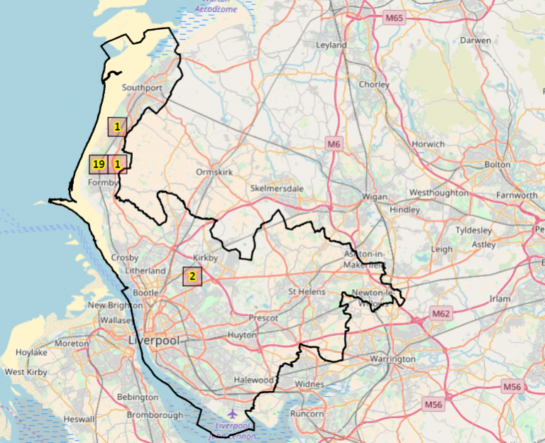 Gorse bug distribution